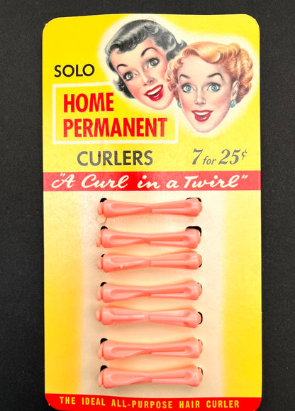 Look What We Did With These Amazing Curlers...1953 American SOLO Ideal All-Purpose Hair Curlers