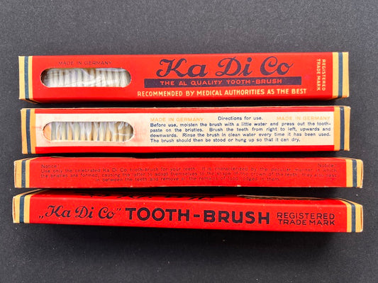 Ka Di Co Vintage German Toothbrush RECOMMENDED BY MEDICAL AUTHORITIES !