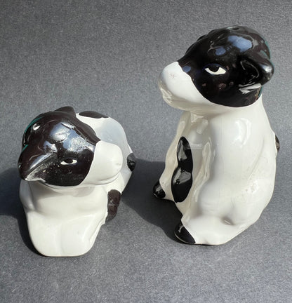 Pair of Ceramic Cows Salt & Pepper Cruet Set- Old Shop Stock