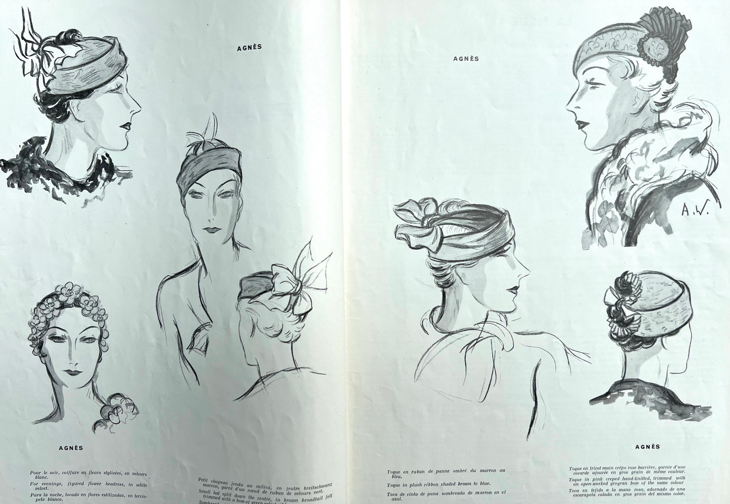 September 1932 L'OFFICIEL DE LA COUTURE - PARIS.. 75 Pages in English and French