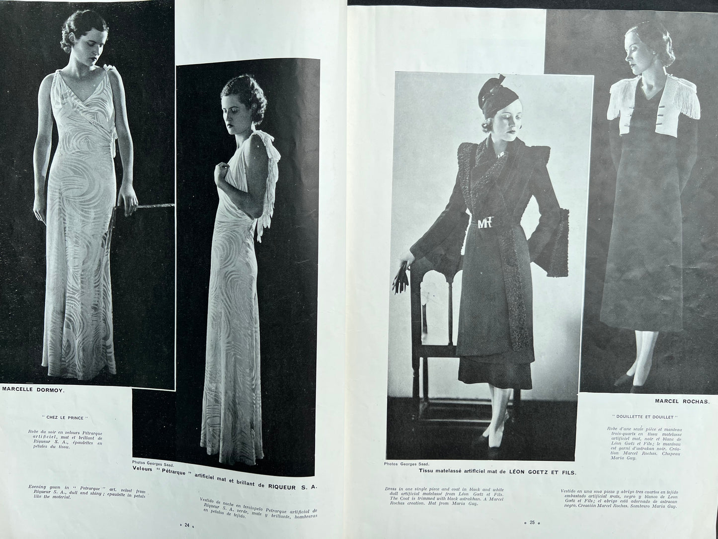 September 1932 L'OFFICIEL DE LA COUTURE - PARIS.. 75 Pages in English and French