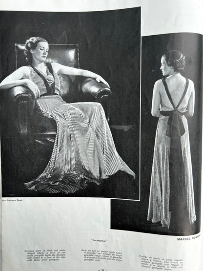 September 1932 L'OFFICIEL DE LA COUTURE - PARIS.. 75 Pages in English and French
