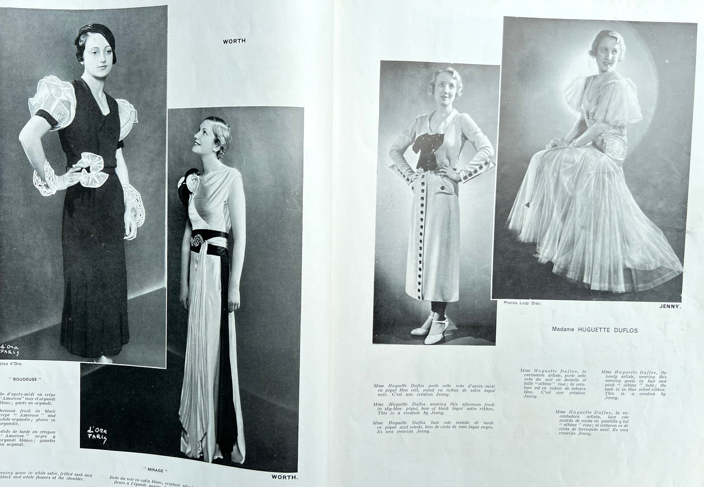 June 1933 L'OFFICIEL DE LA COUTURE - PARIS.. 92 Pages in English and French