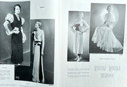 June 1933 L'OFFICIEL DE LA COUTURE - PARIS.. 92 Pages in English and French