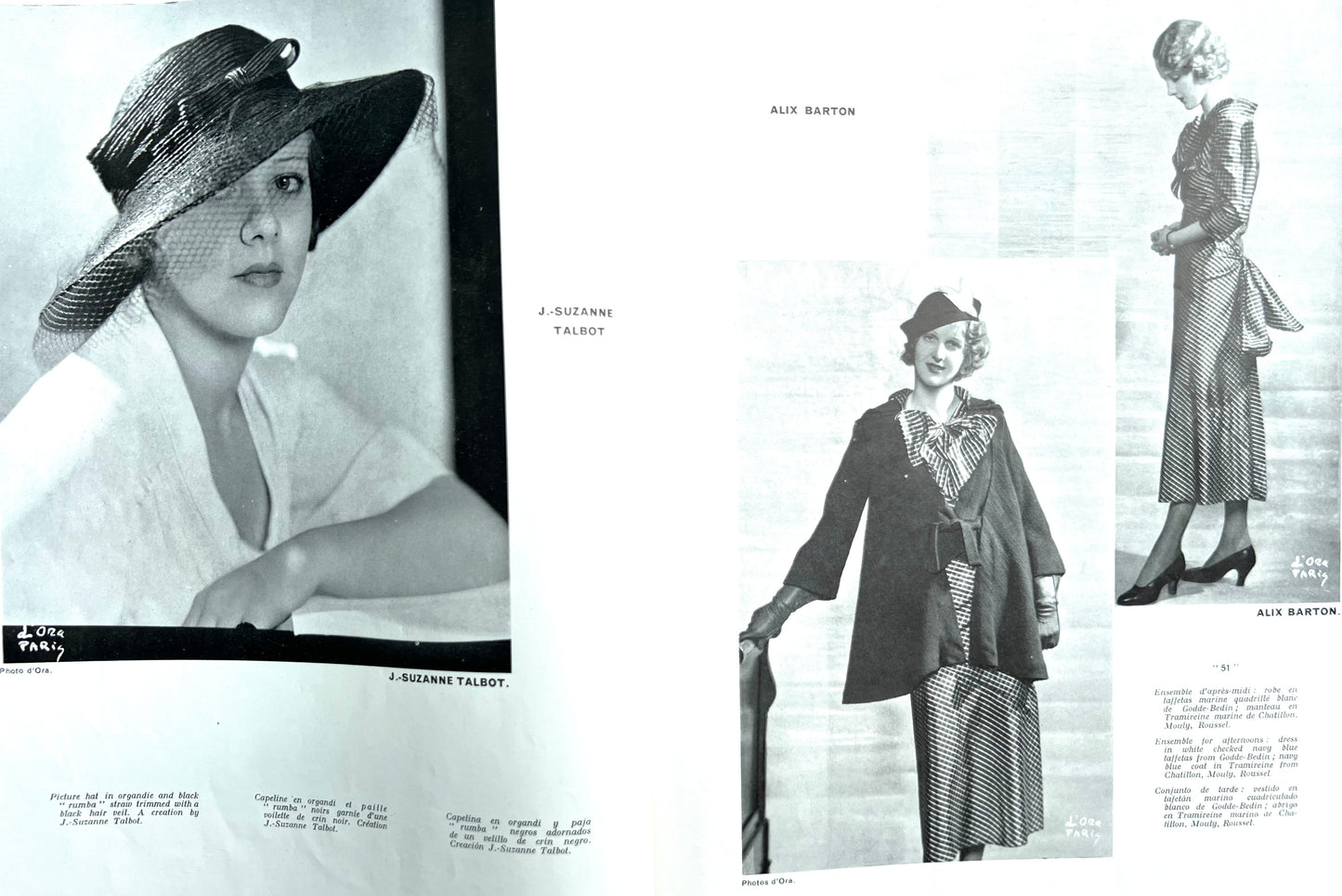 June 1933 L'OFFICIEL DE LA COUTURE - PARIS.. 92 Pages in English and French
