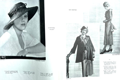 June 1933 L'OFFICIEL DE LA COUTURE - PARIS.. 92 Pages in English and French