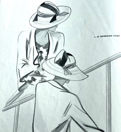 June 1933 L'OFFICIEL DE LA COUTURE - PARIS.. 92 Pages in English and French