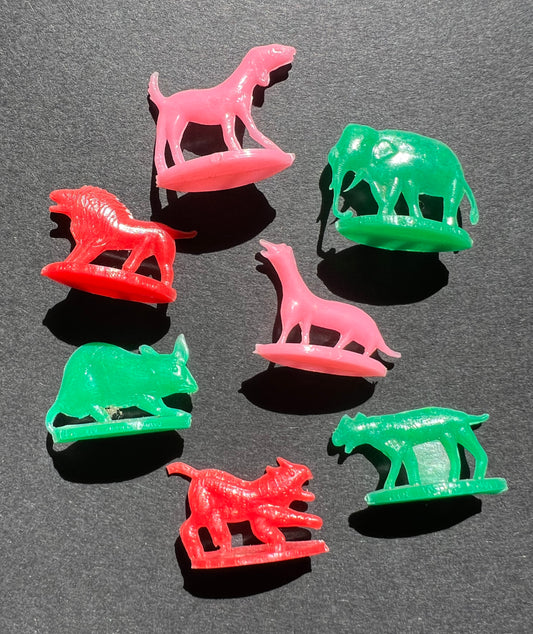 Set of Strange 1.5 - 3cm Tall Vintage Animals