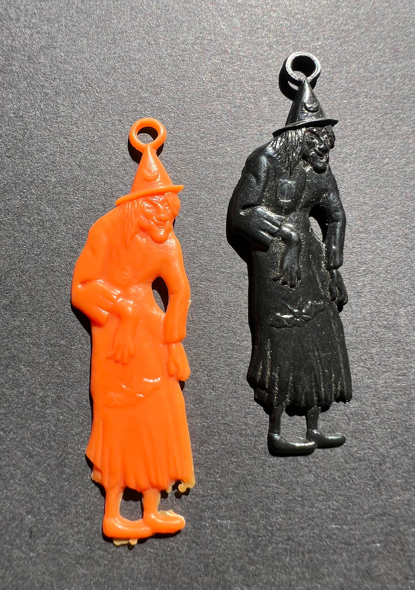 Big 6.5cm Tall Vintage Plastic Witch or Devil