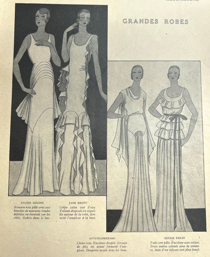 Lovely April 1931 French Women's Magazine NOS LOISIRS