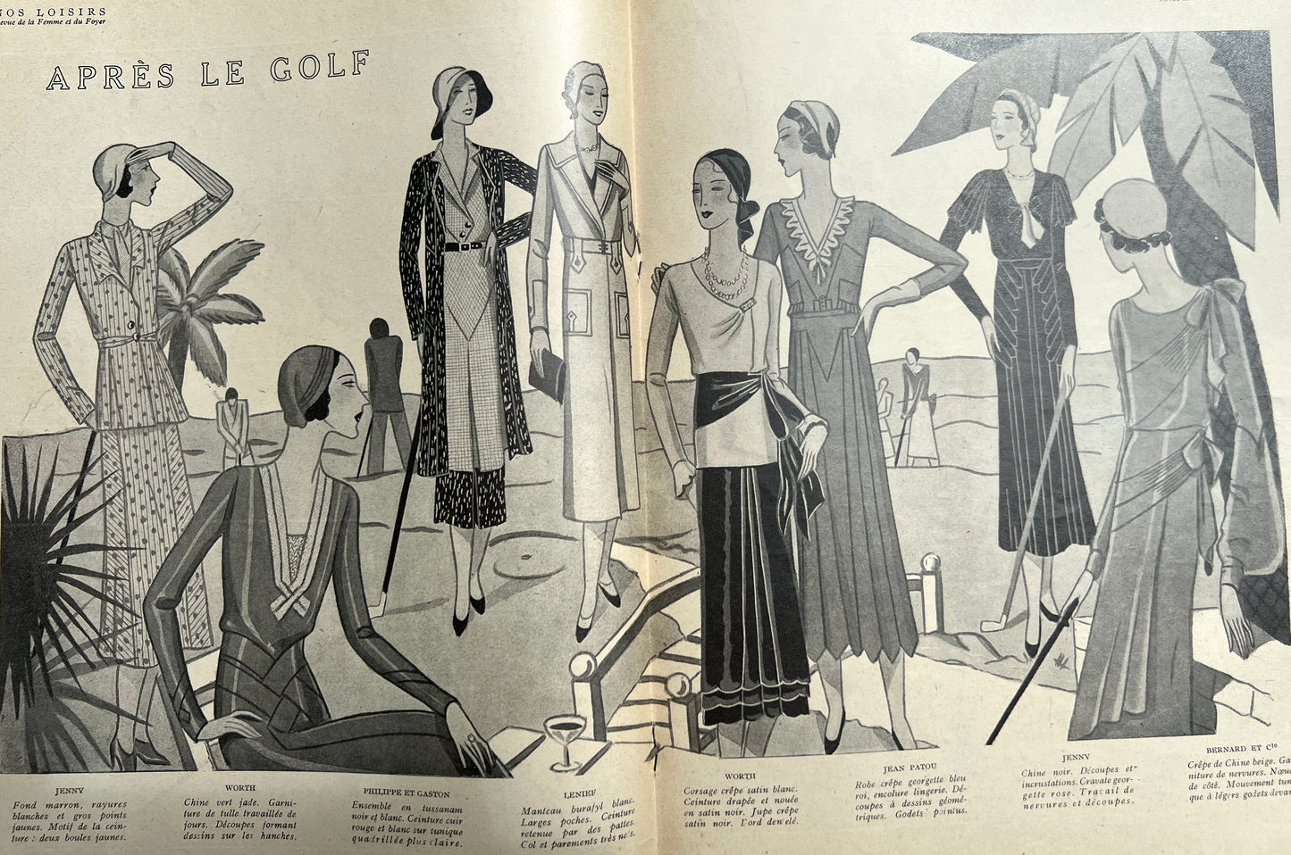 Lovely April 1931 French Women's Magazine NOS LOISIRS