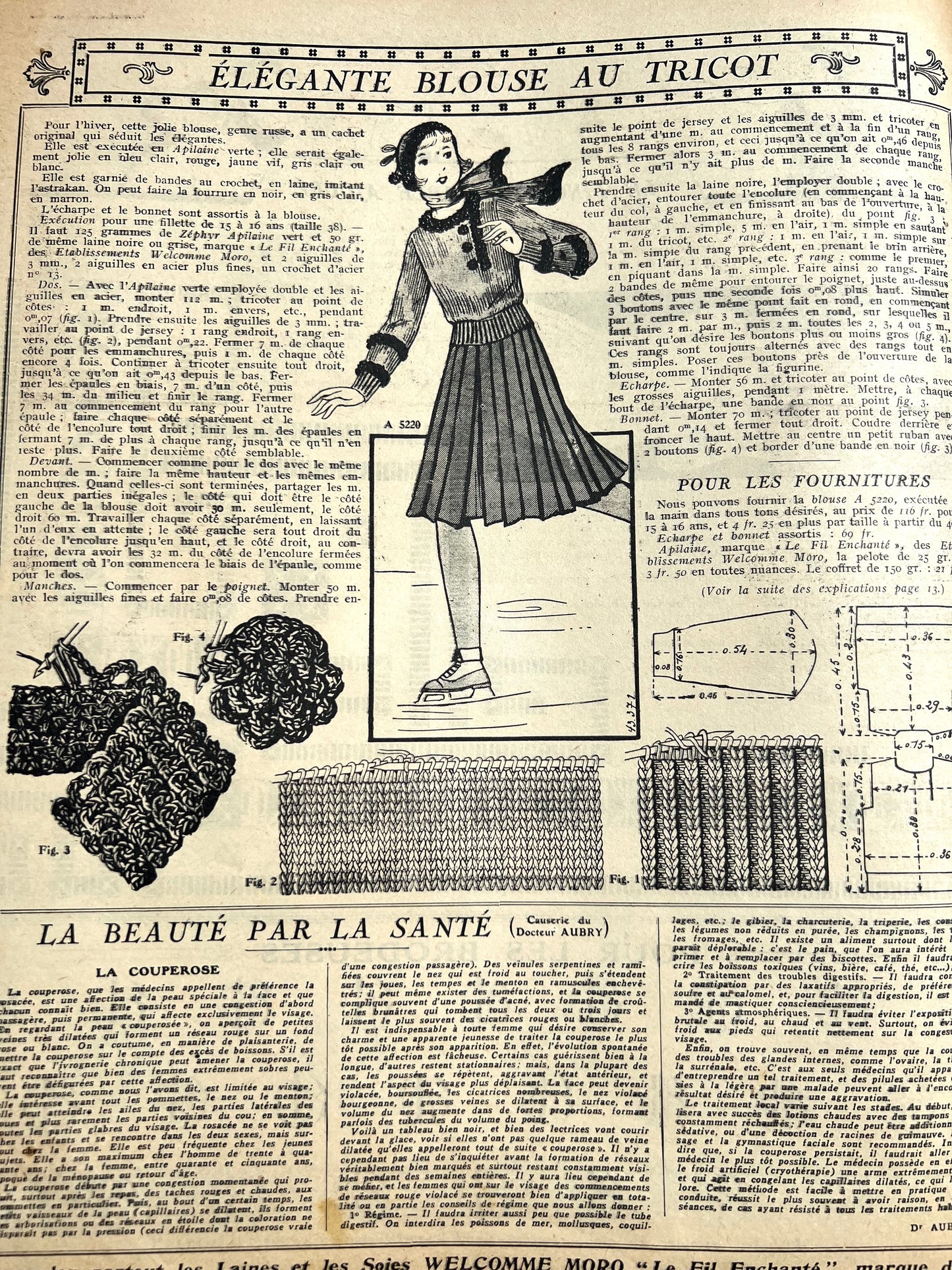 February 1933 French Handicrafts Paper Mon Ouvrage Wonderful Needlework, Interiors, Adverts