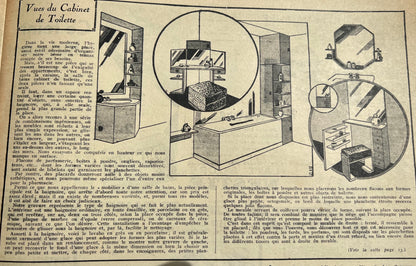 February 1933 French Handicrafts Paper Mon Ouvrage Wonderful Needlework, Interiors, Adverts