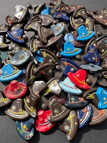 100 Vintage Hat Buttons (Slight Seconds)