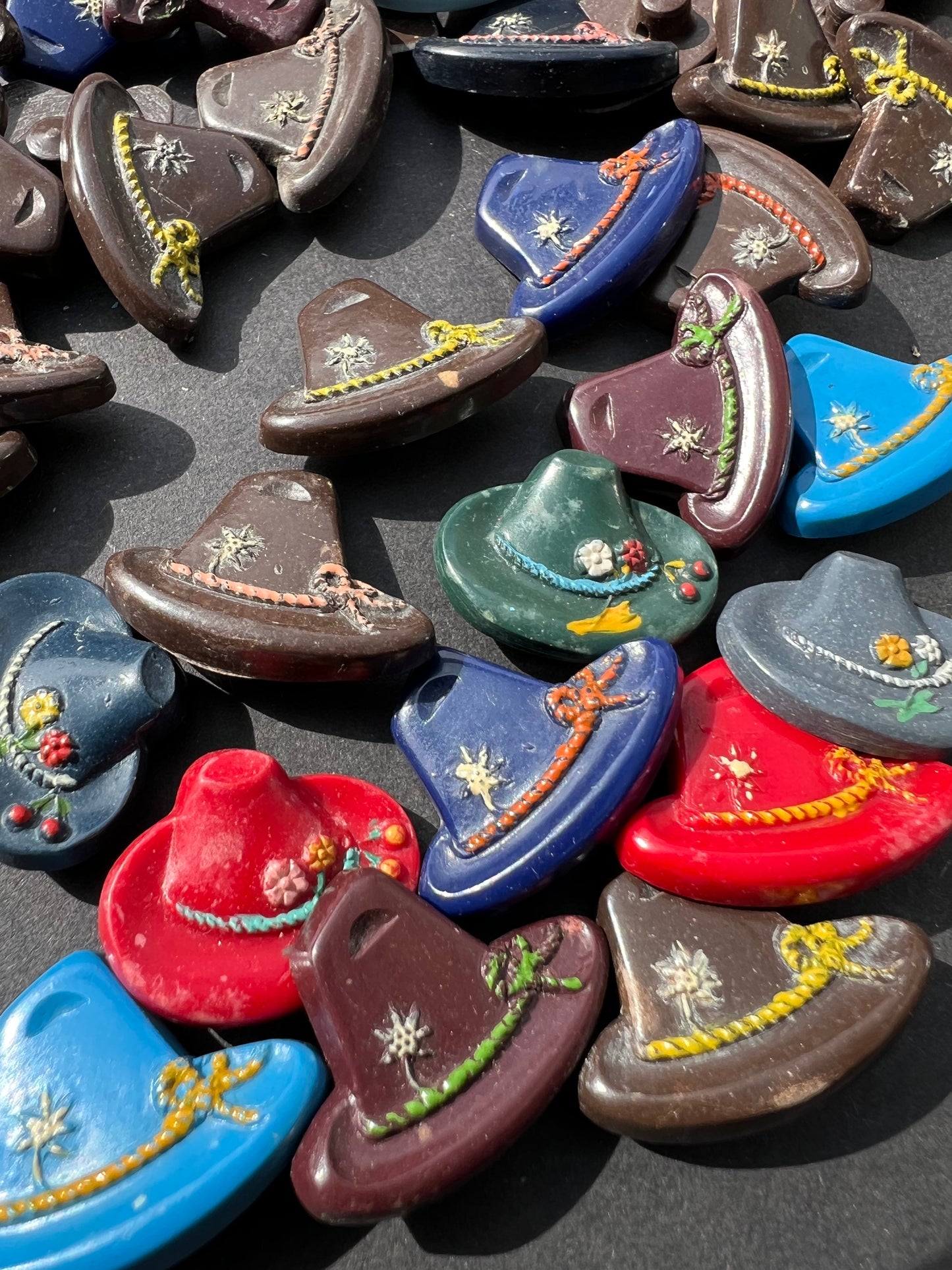 100 Vintage Hat Buttons (Slight Seconds)