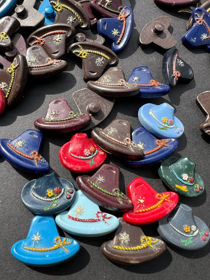 100 Vintage Hat Buttons (Slight Seconds)