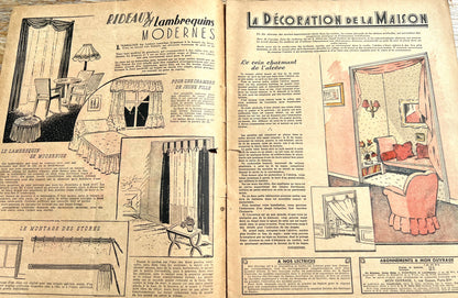 March 1949 French Handicrafts Paper Mon Ouvrage Full of Handicrafts