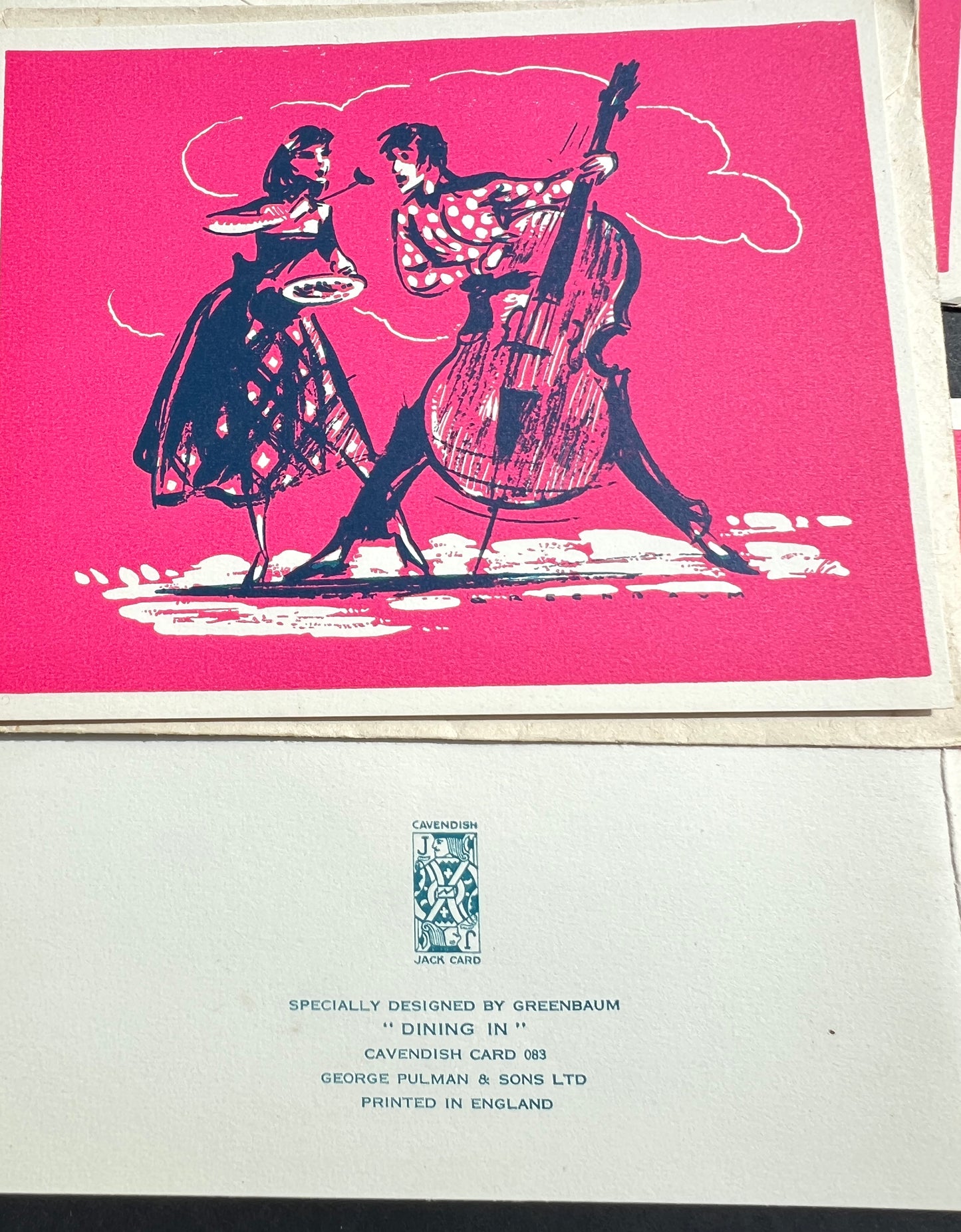 5 x 1950s Christmas Cards (Envelopes a bit stuck to cards !)