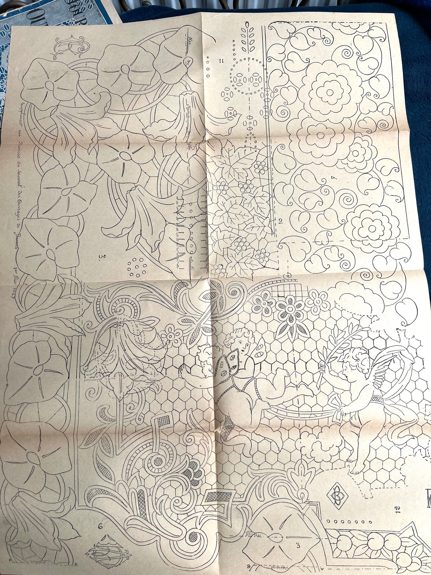 May 1927 French Needlework Magazine with Pattern - Journal des Ouvrages de Dames Interesting Embroidery Fashion Crochet Knitting Interiors Sewing