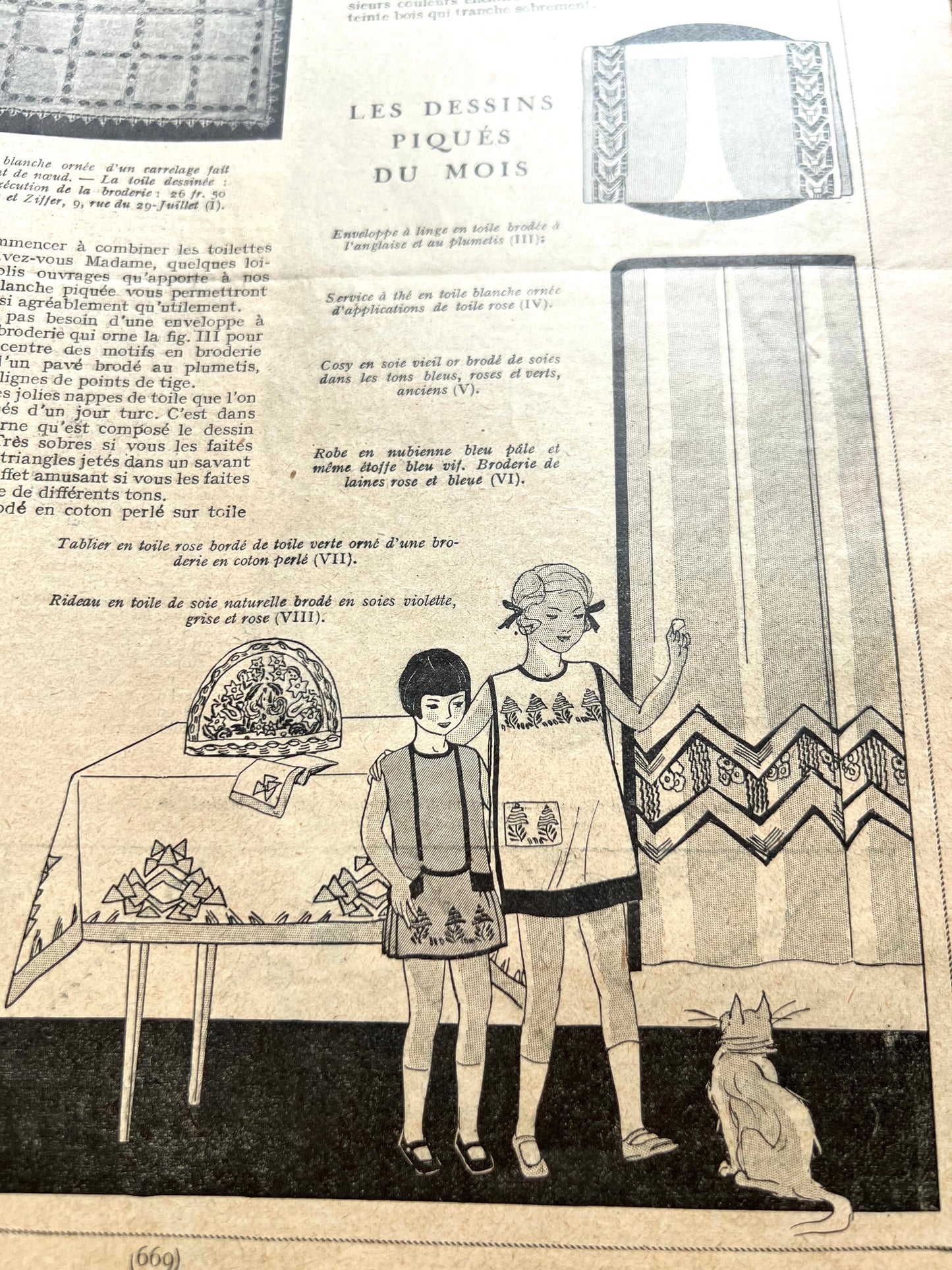 August 1927 French Women's Magazine Mode Pratique