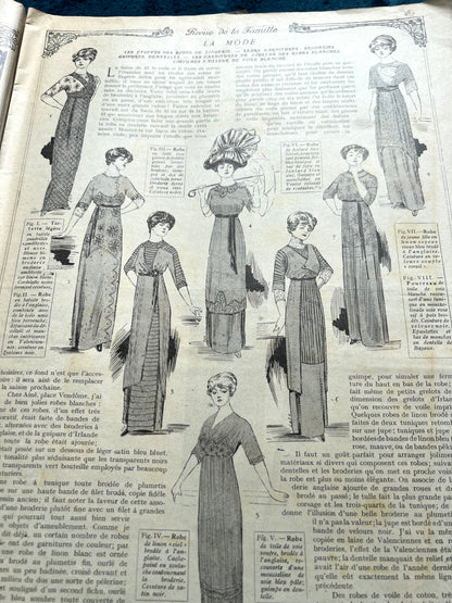 July 1911 French Women's Magazine La Mode Pratique