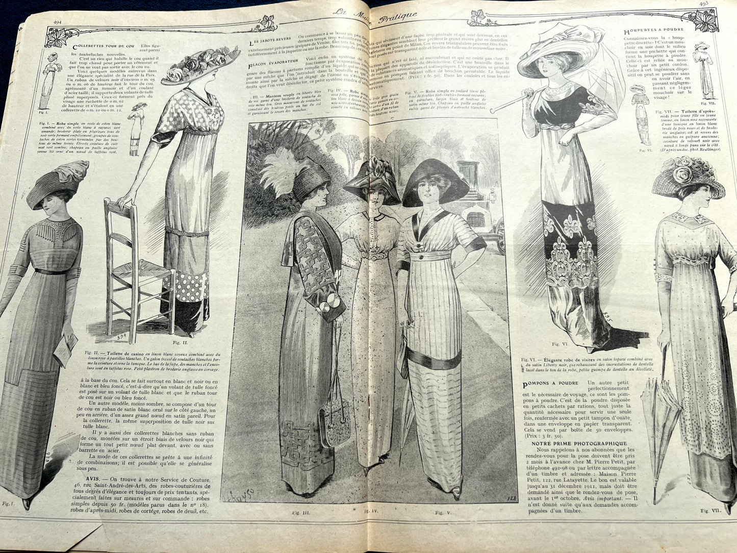 July 1911 French Women's Magazine La Mode Pratique