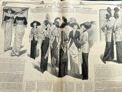 June 1912 French Women's Magazine La Mode Pratique with Pattern