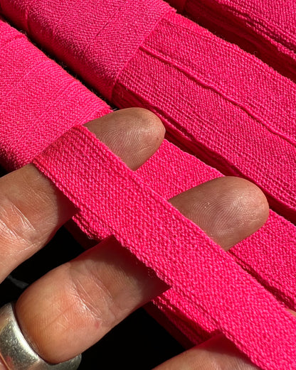 Box of 4 x 12 yds of Vintage Bright Pink 14mm wide Bias Binding / Trim / Braid / Edging