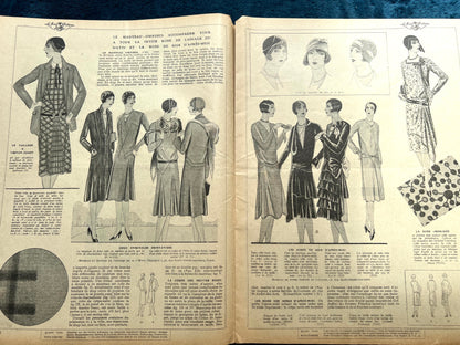 Charming Mealtime Scene on the Cover of March 1929 French Women's Magazine Mode Pratique