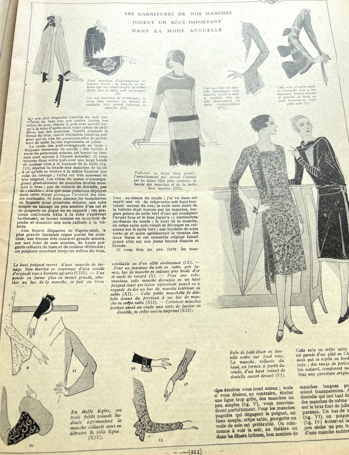 Charming Mealtime Scene on the Cover of March 1929 French Women's Magazine Mode Pratique