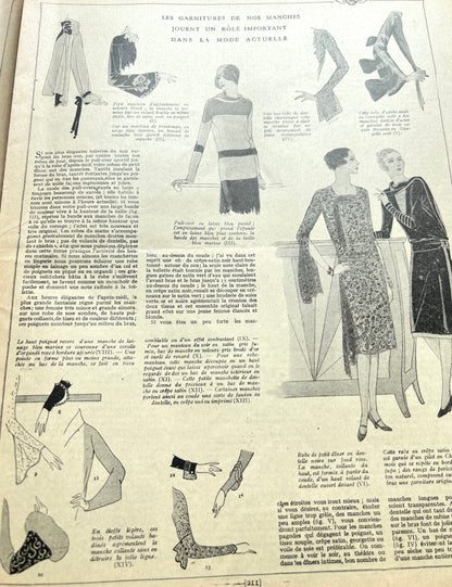 Charming Mealtime Scene on the Cover of March 1929 French Women's Magazine Mode Pratique