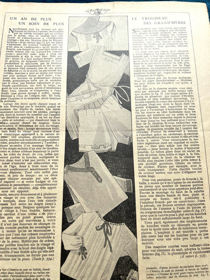 Summer Fashions and Hats in July 1930 French Women's Magazine Mode Pratique