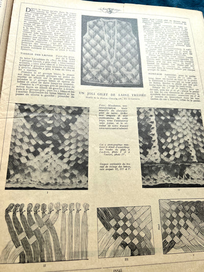 Summer Fashions and Hats in July 1930 French Women's Magazine Mode Pratique