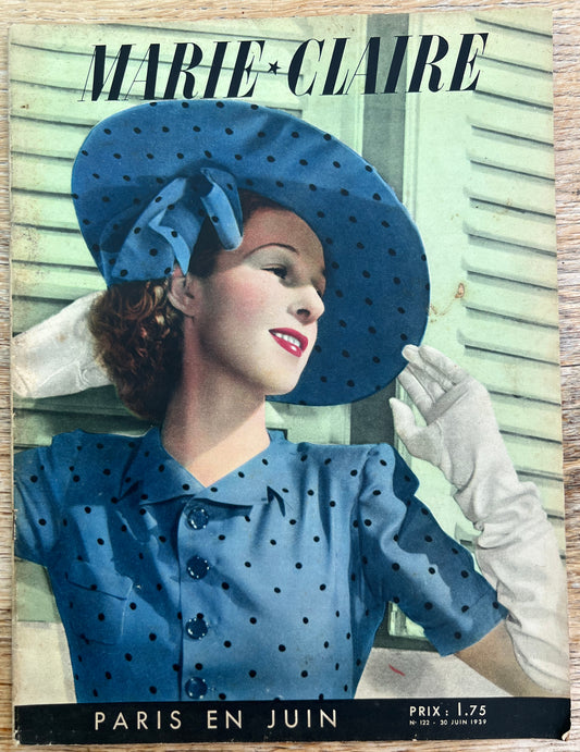 Delightful 10th June 1939 French MARIE CLAIRE no 122