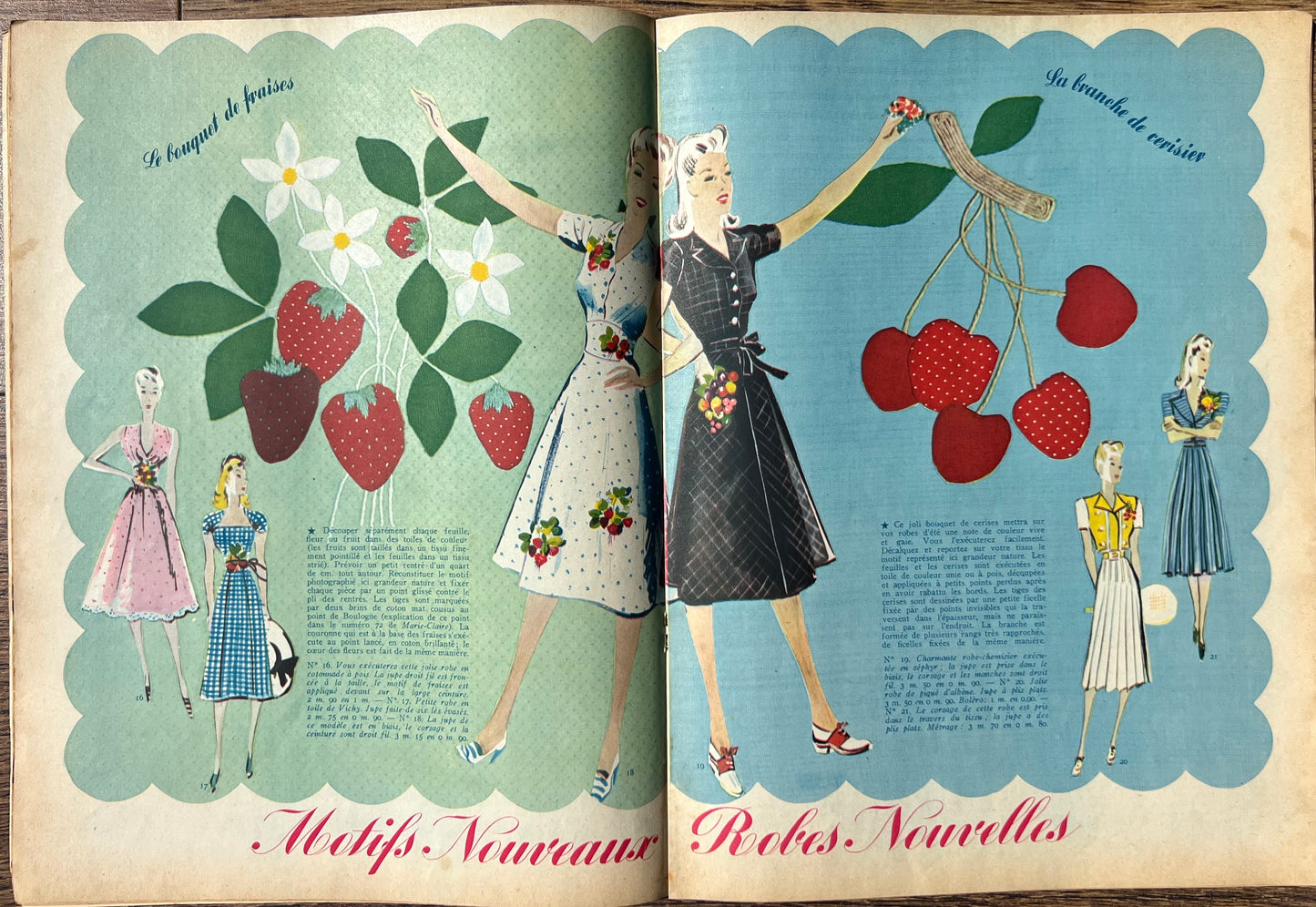 Delightful 10th June 1939 French MARIE CLAIRE no 122