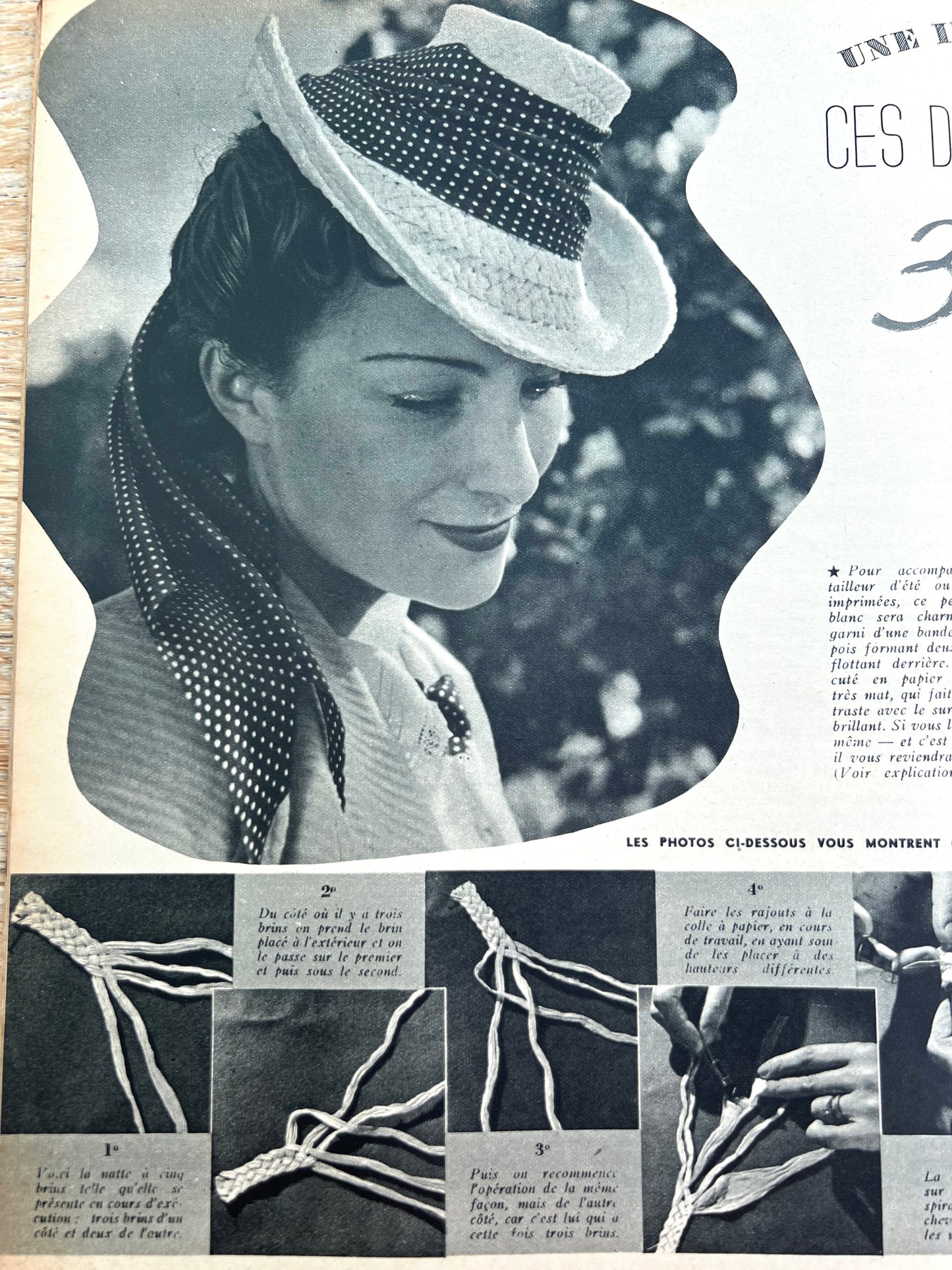 Delightful 10th June 1939 French MARIE CLAIRE no 122