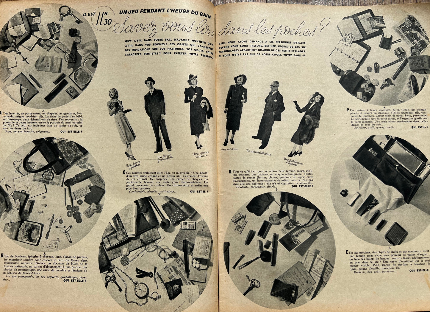 1930s Fancy Dress Costumes in 5th August 1938 French MARIE CLAIRE no. 75