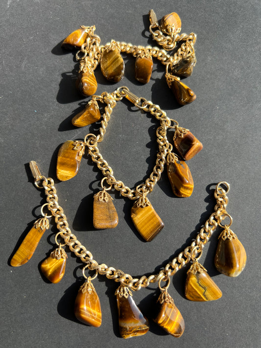 Chunky Vintage Tigers Eye Bracelet
