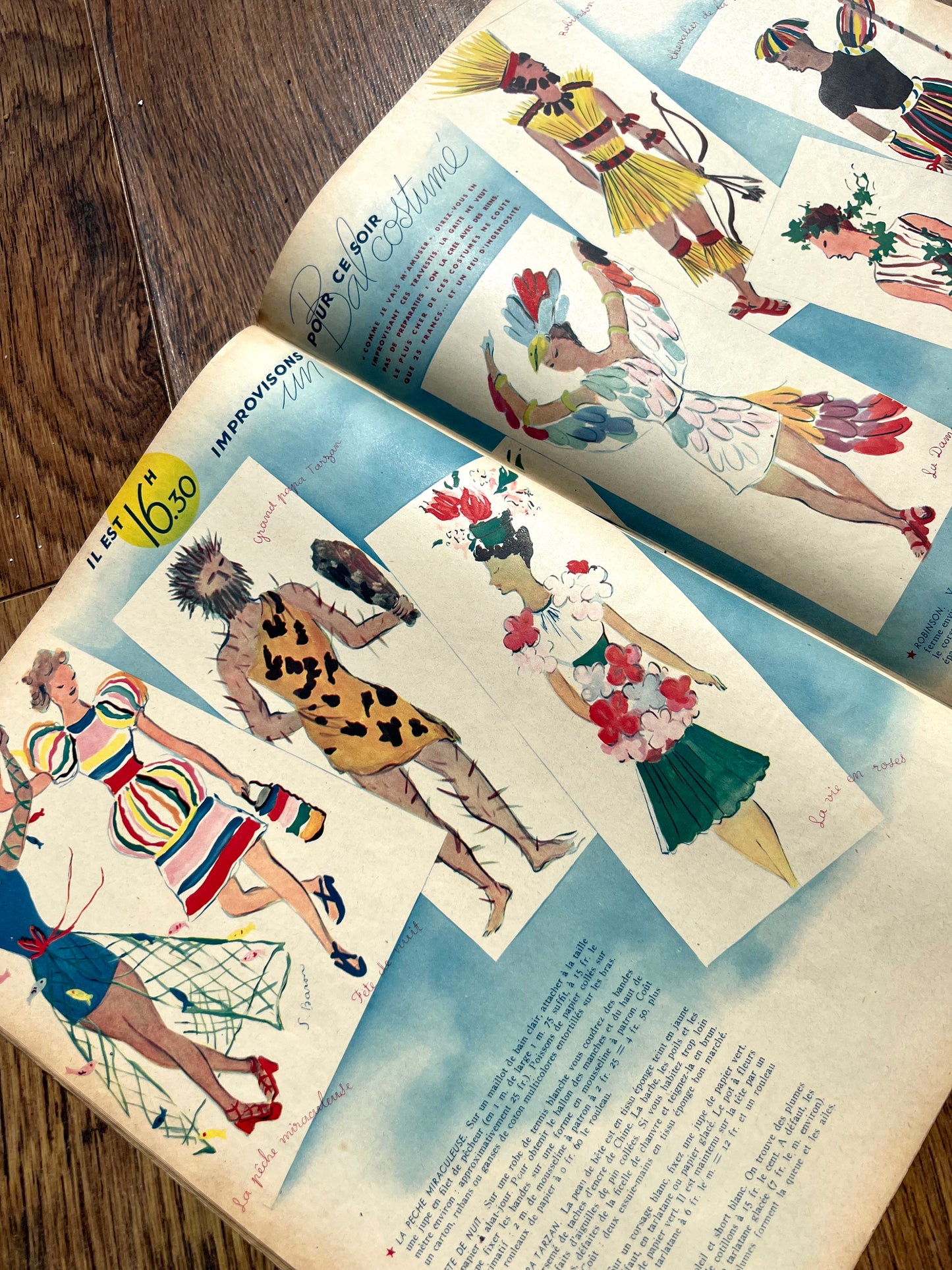 1930s Fancy Dress Costumes in 5th August 1938 French MARIE CLAIRE no. 75