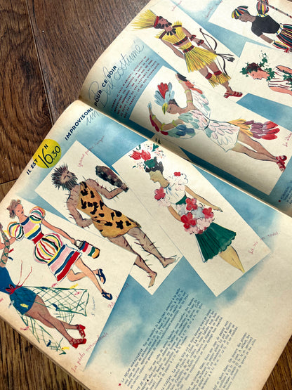 1930s Fancy Dress Costumes in 5th August 1938 French MARIE CLAIRE no. 75
