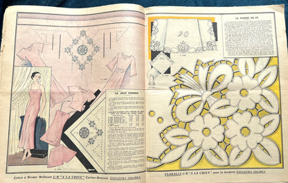 1930s Summer Holiday Fashions in July 1935 French Fashion Paper Le Petit Echo de la Mode