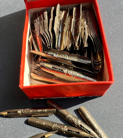 1 gross of Vintage German Metal Fountain Pen Nibs - Ballon 50