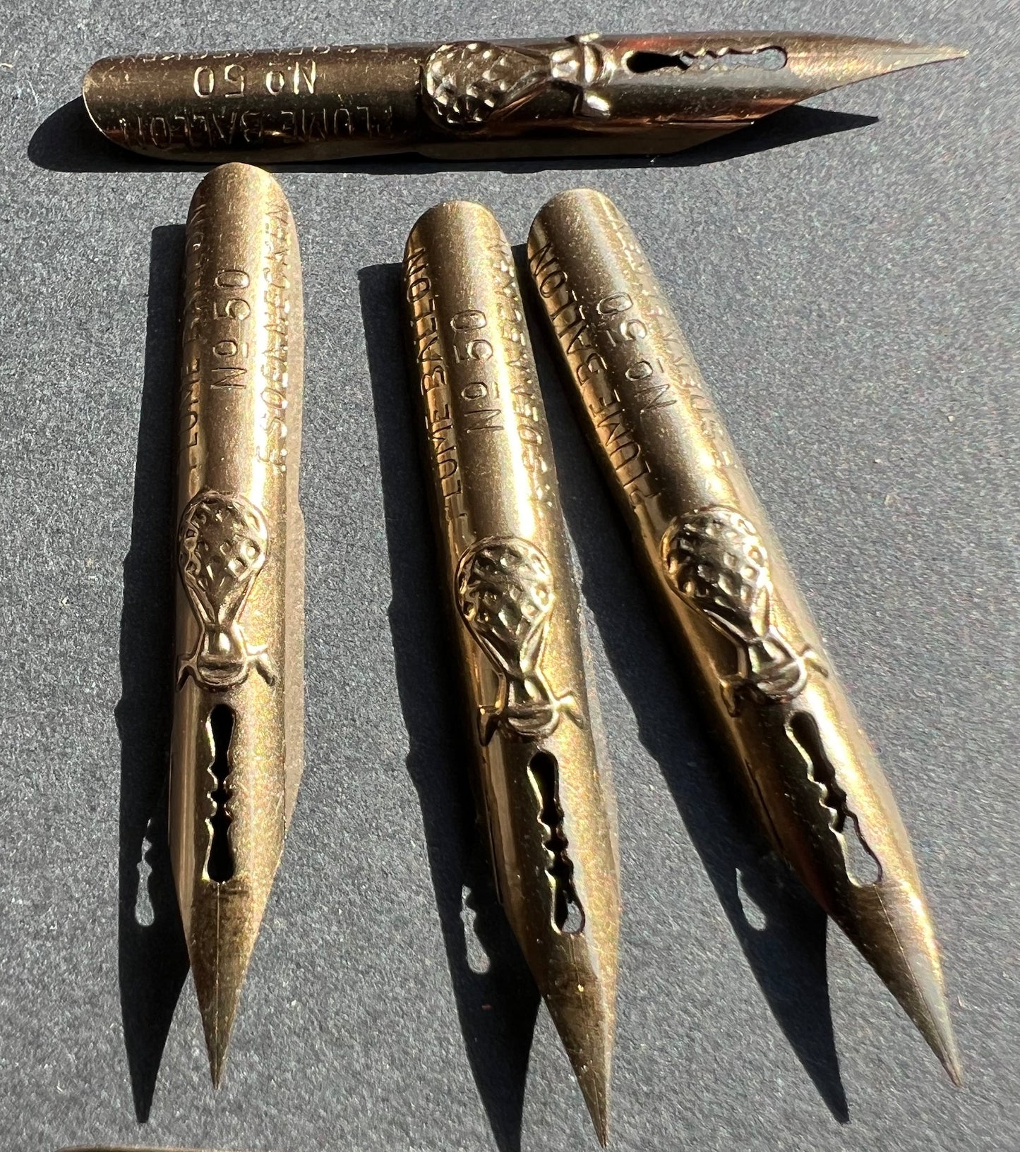 1 gross of Vintage German Metal Fountain Pen Nibs - Ballon 50