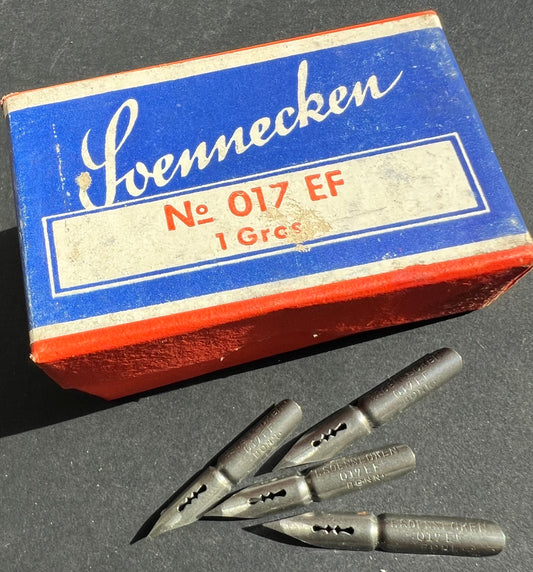 1 gross of Vintage German Metal Fountain Pen Nibs - No. 017 EF