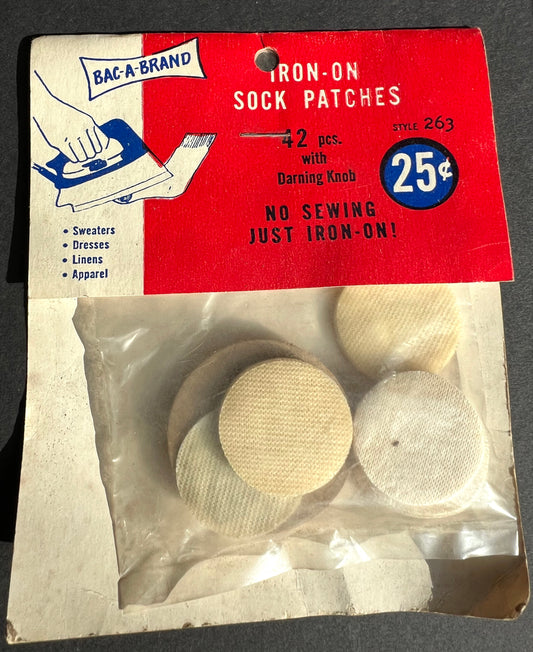 Vintage IRON-ON SOCK PATCHES