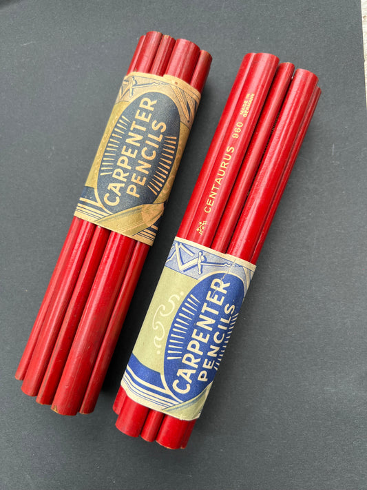 1930s/40s Bundle of 12 CARPENTER PENCILS Made in GERMANY