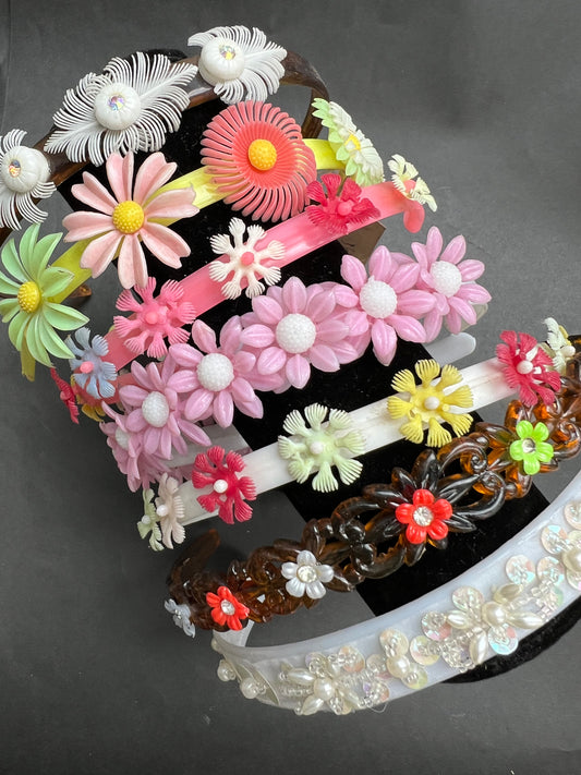 Gloriously Kitsch Unused Vintage Headbands- Choice of 7 Different Designs