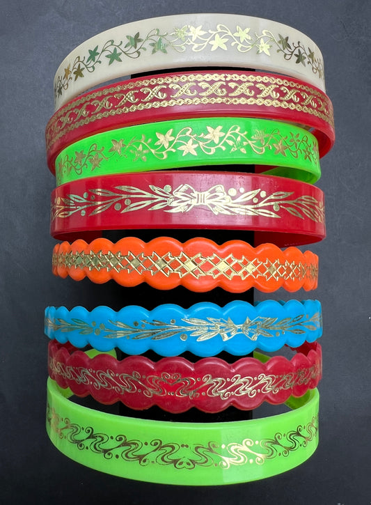 Colourful Unused Vintage Headbands- Choice of 8 Different Designs