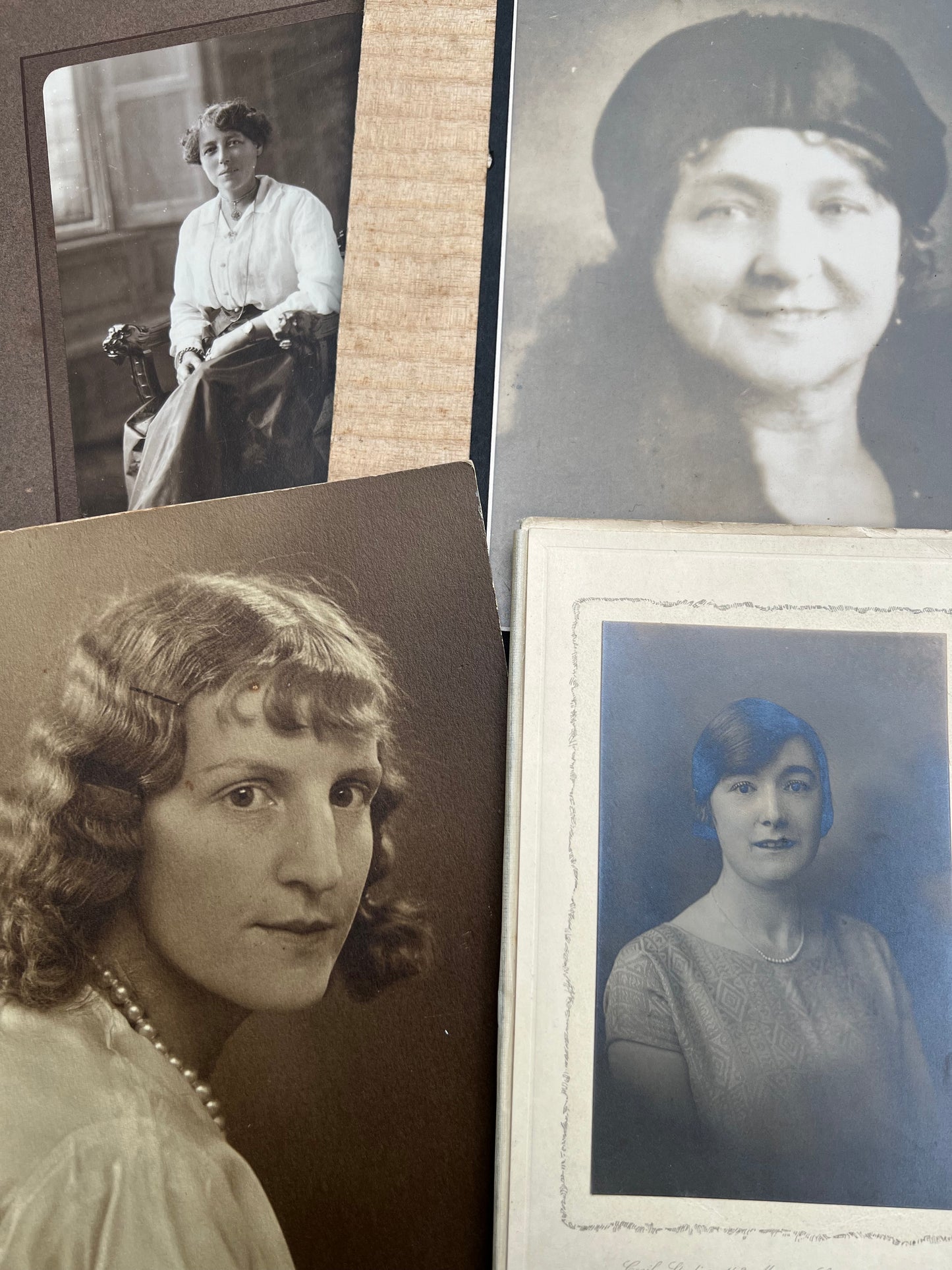 7 Large Early 20th C Photos on Card