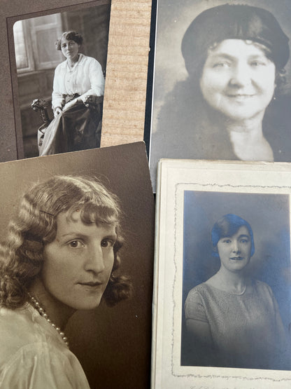 7 Large Early 20th C Photos on Card